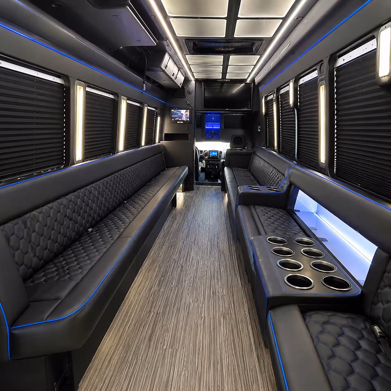 mobile concert party bus rental